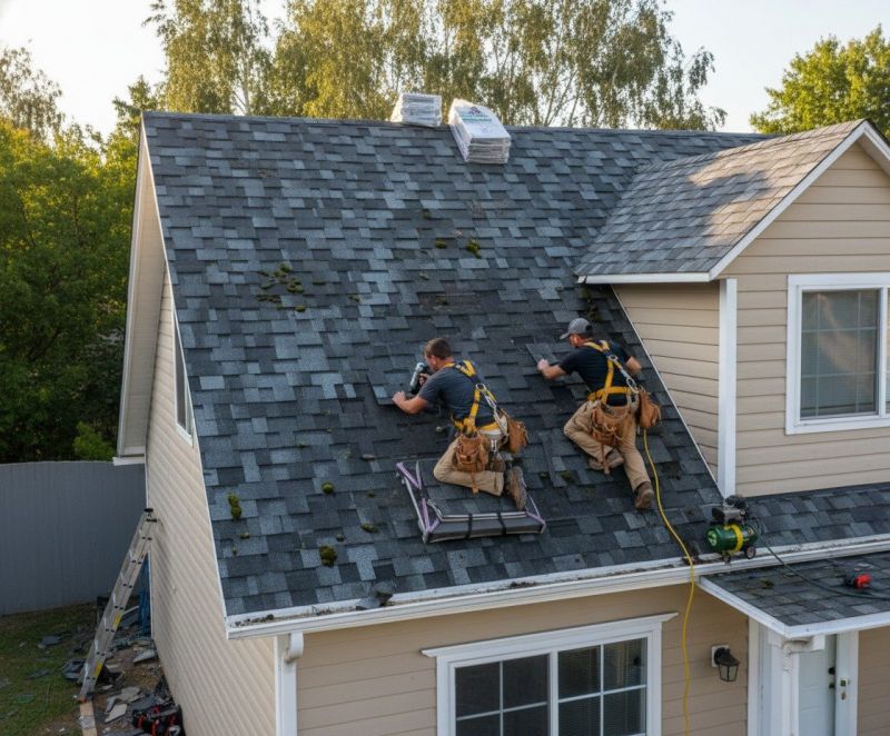 Local Asphalt Roofing pros at work